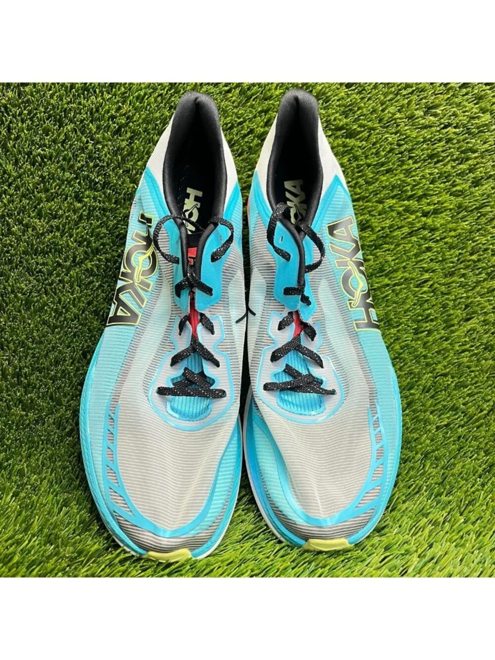 Hoka One One Cielo X1 2.0 Mens Size 14 Blue Gray Athletic Running Shoes Sneakers